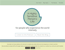Tablet Screenshot of highlysensitiveperson.net